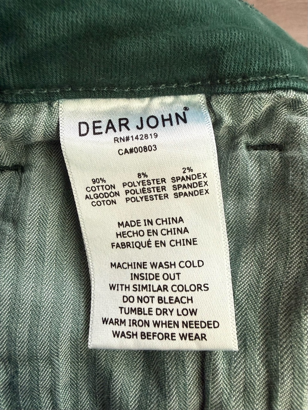 Dear John Fiona Green Wide Leg Jeans Size 31 Raw Hem MSRP $116 - Picture 3 of 13